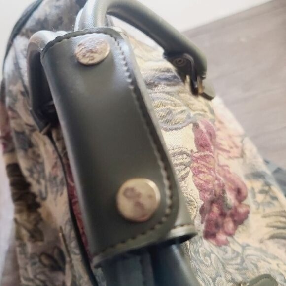 Vintage DVF Diane Von Furstenberg Tapestry Floral Retro Overnight Travel Bag - Picture 3 of 11